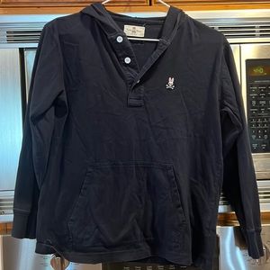 Navy blue Psycho Bunny boy’s hoodie- size Large-14/16